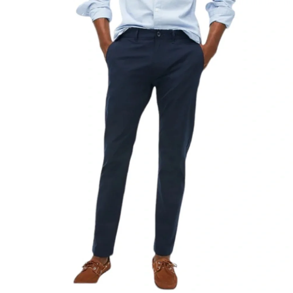 J CREW Men’s “The Driggs” Blue Casual Chino Pants 100% Cotton 36/32